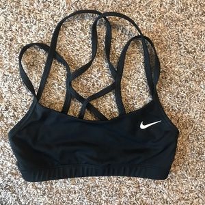 Black Nike sports bra